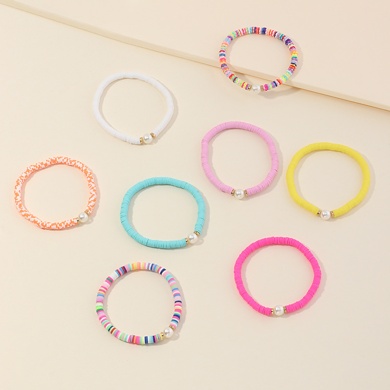 New Fashion Handmade Beaded All-match Color Soft Ceramic Bracelet For Women display picture 12