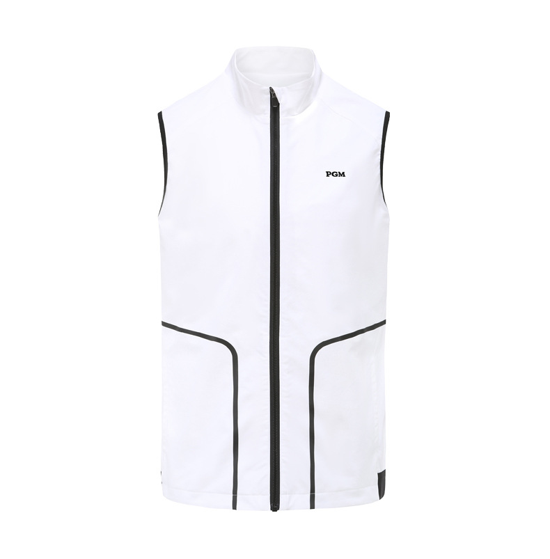 Áo vest golf nam PGM dạng gile không tay, chất liệu co giãn thoáng khí — Vest Nam YF363 [màu trắng], Vest Nam YF363 [xám], Vest Nam YF363 [màu đỏ] chi tiết 8