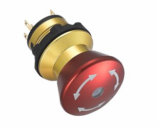 22mm 不锈钢急停钮 32mm 强制断开 2NC 履带车专用-阿里巴巴