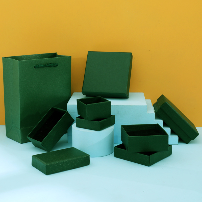 1 Piece Quantity 1 Piece Simple Style Solid Color Paper Jewelry Boxes