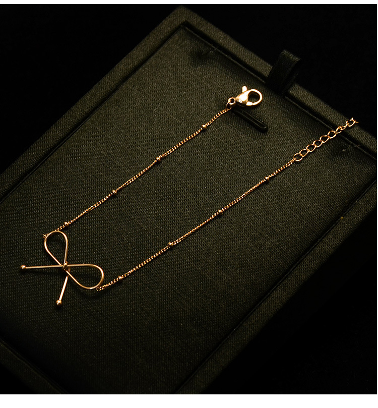 Arc Simple Style Clavicule Collier Bracelet 18k Véritable Plaqué Or En Gros Nihaojewelry display picture 6