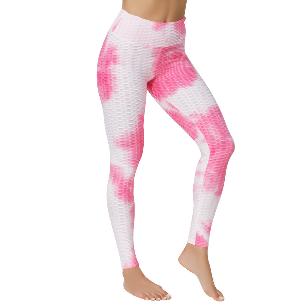 Tie-dye Anti-Cellulite Push-Up Yoga Leggings for Women
