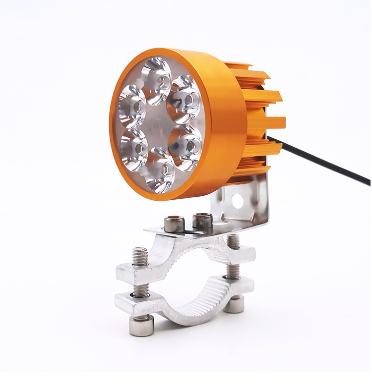 Motorcycle Light Modification External Ultra-Bright Electric Vehicle Tricycle Battery Vehicle Headlight Strong Light Led Spotlight 12V-80V