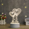 Cartoon acrylic creative table lamp, lights, street lamp, night light, 3D, creative gift