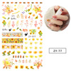 Nail stickers, thin adhesive fake nails for manicure for St. Valentine's Day for nails, wholesale, flowered