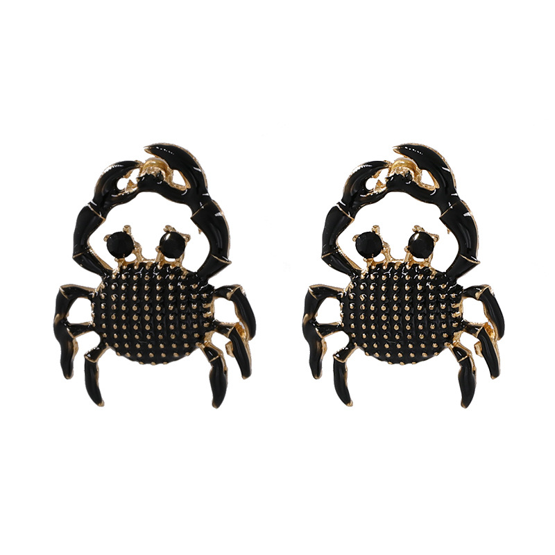 New Oil Earrings Marine Series Crab Earrings Wholesale display picture 7