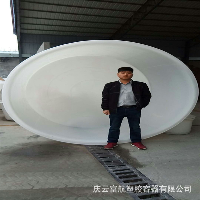 河北省黄骅市敞口5立方海水养殖虾桶 5吨发酵塑料盆现货