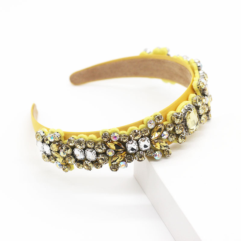 Baroque Diamond Color Rhinestone Three-dimensional Hair Hoop Gift Hair Accessory Suppliers China display picture 6