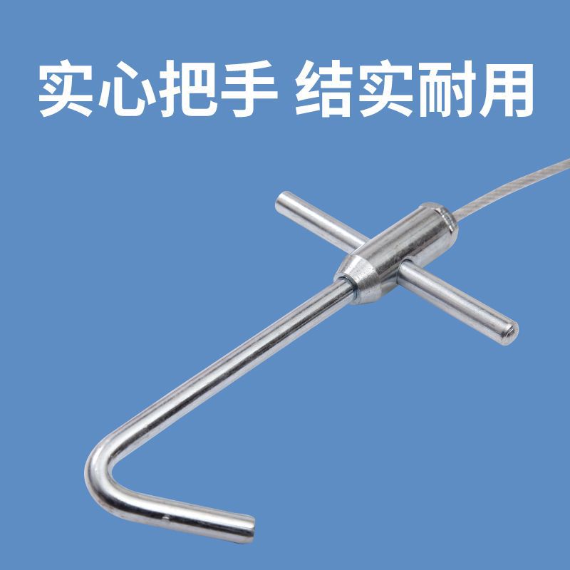 Dispositivo de cerdo de manga de acero inoxidable veterinario cerdo cuerda larga estabilizador de metal manga de acero inoxidable cubierta de cuerda de cerdo equipo de cría de cerdos