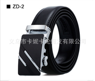 Cinturón de hombre de negocios de cuero 100% puro venta caliente hebilla automática para hombre