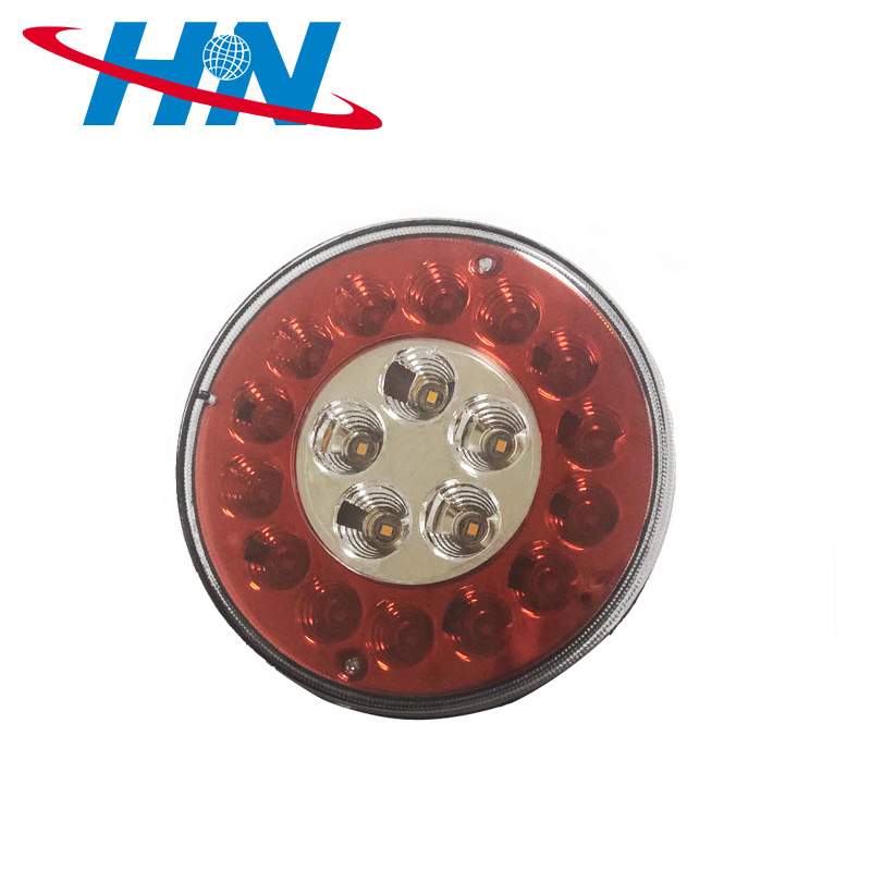 Remolque universal luz redonda 19LED camión luz lateral logística camión hamburguesa bomba de luz del coche luz trasera