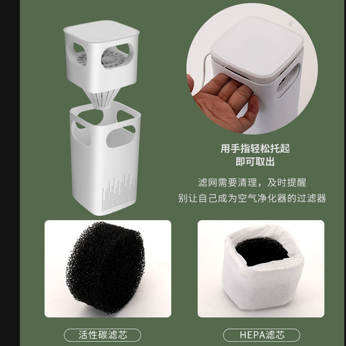 USB Air Purifier for New Cars - Formaldehyde, Car Secondhand Smoke Odor, Negative Ion, Ozone, Silent Negative Ion ③