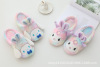 Girls' heart cartoon cute soft, soft, autumn and winter warm slippers plush non -slip home floor dragging ins dormitory drag