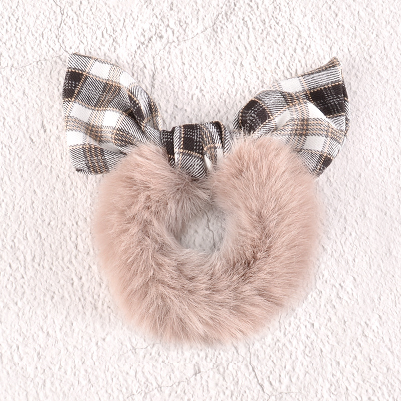 Plush Rabbit Ears Hair Ring display picture 2