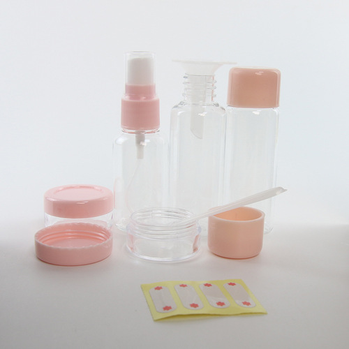 Travel Empty Bottle Set Spray Bottle Lotion Bottle Shampoo Cream Bottle Cosmetics Travel Sub-Bottle Factory Direct Sales