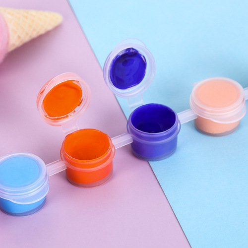 Watercolor Paint 2ml 12 Colors 6-Pack Paint Set DIY Ceramic Graffiti Gypsum Painting Art Supplies 