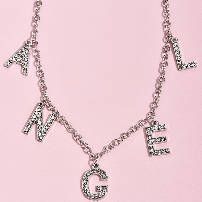 Fashion  Personality  Letter Necklaces display picture 2