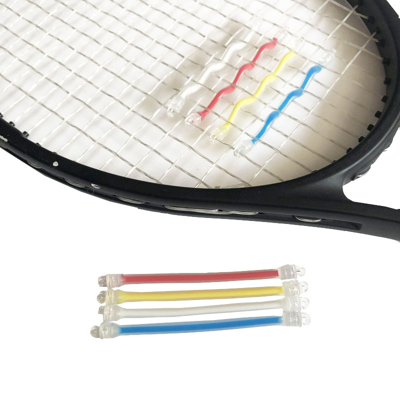 跨境新款日本硅胶长条双钩避震器 网球拍外置避震蛇 柔软