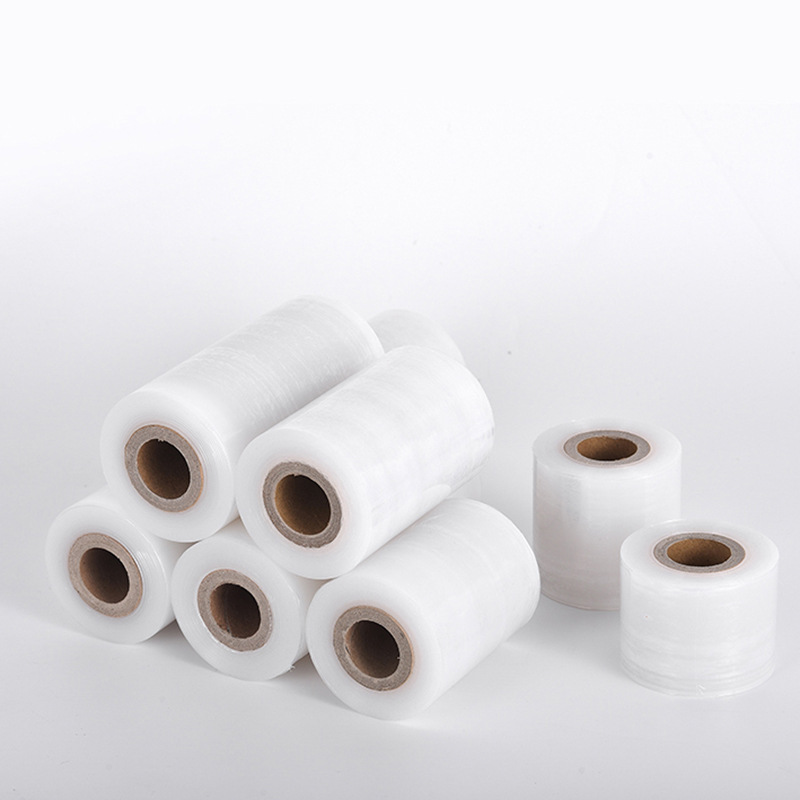 Película de bobinado PE 8 película de alambre sellado protector película de encuadernación vegetal embalaje película transparente caja completa al por mayor película de embalaje de estiramiento