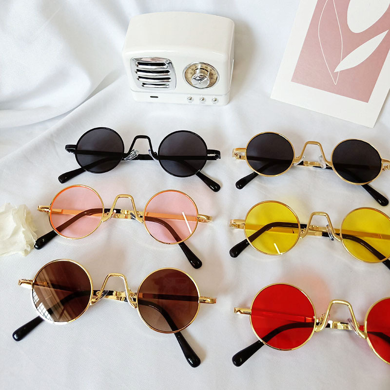 Children's Sunglasses Retro Anti-ultraviolet Children Fashion Hip-hop Sunglasses display picture 2