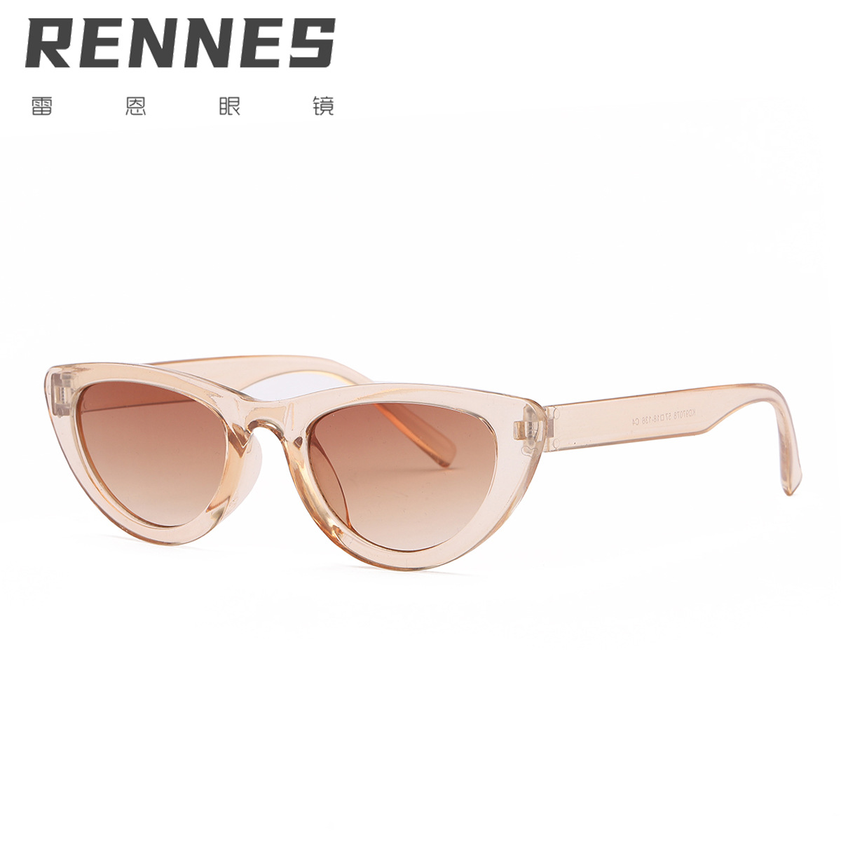 2020 nuevo triángulo europeo y americano ojo de gato gafas de sol de moda de las mujeres personalidad oval pequeño marco gafas de sol 97078