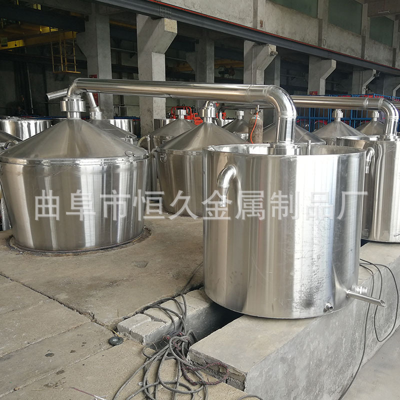 酿酒设备厂家定制白酒酿酒设备 酒厂大型蒸酒锅 双层吊甑自动下糟