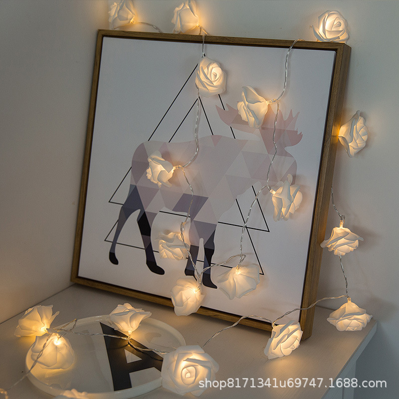 Rosas de lámparas, decoración de decoración