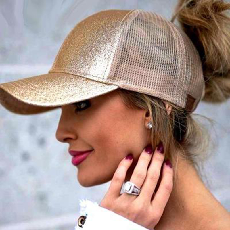 Women's Sweet Solid Color Curved Eaves Baseball Cap display picture 1