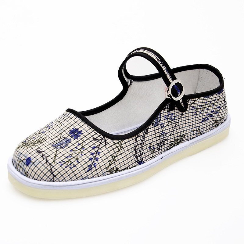 Mocassins femme en coton - Ref 3440476 Image 4