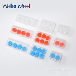 外贸6粒装硅胶泥耳塞睡眠耳阻强效隔音学生专用防噪音睡觉游泳