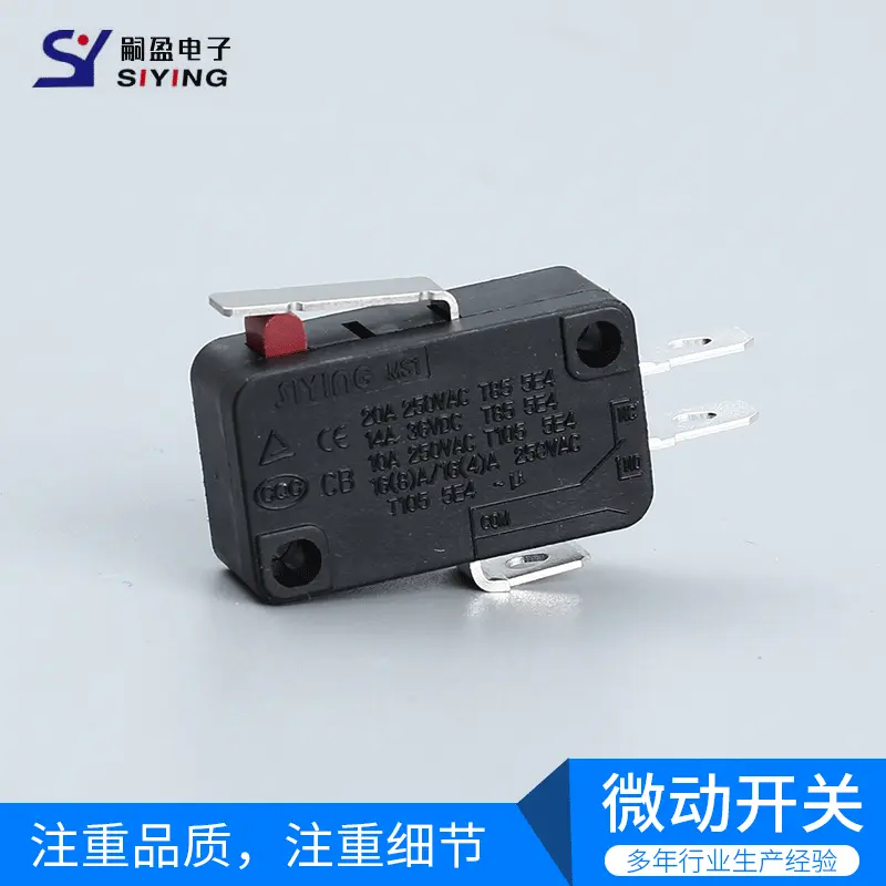 大微动开关行程按键开关带柄弯柄防水微动开关鼠标开关厂家直销