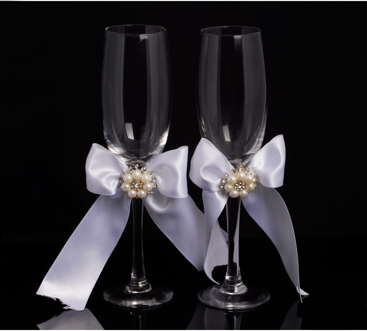 Wedding products: Western-style creative wedding flower basket rings, pillowcase set, sign-in book, sign-in pen, wine glass, knife and spatula, 6-piece set of wedding supplies detail image 10