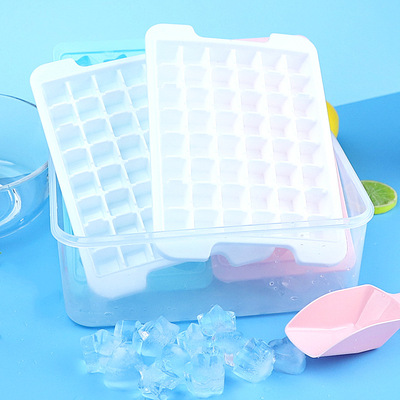 originality Plastic Ice Cube Set 3 144 With cover Ice scraper Ice Box household self-control Ice block mould
