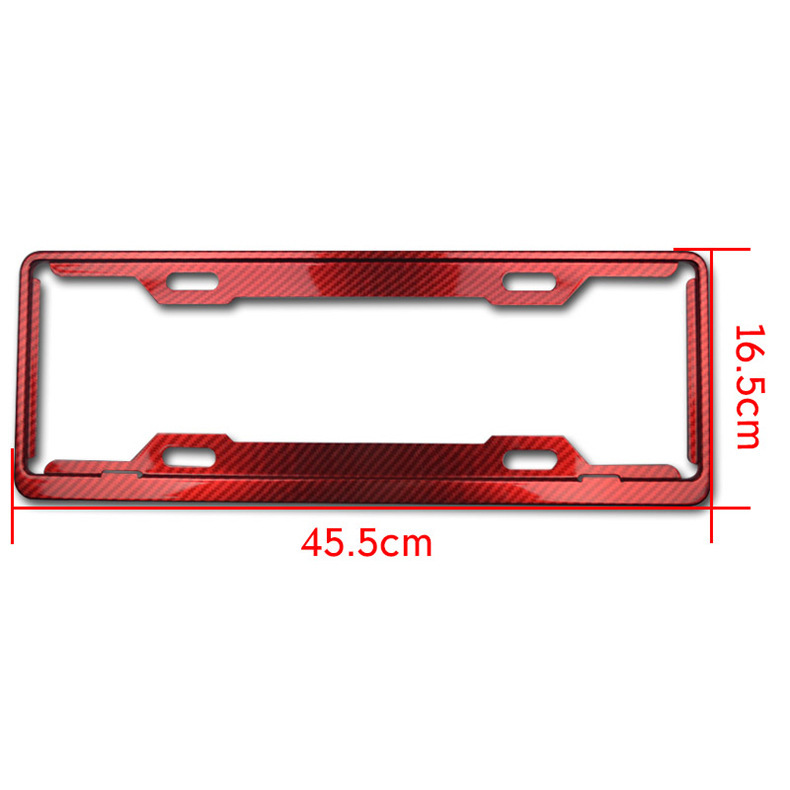 New traffic regulations license plate frame carbon fiber license plate frame car number license plate frame license plate protection frame printed logo