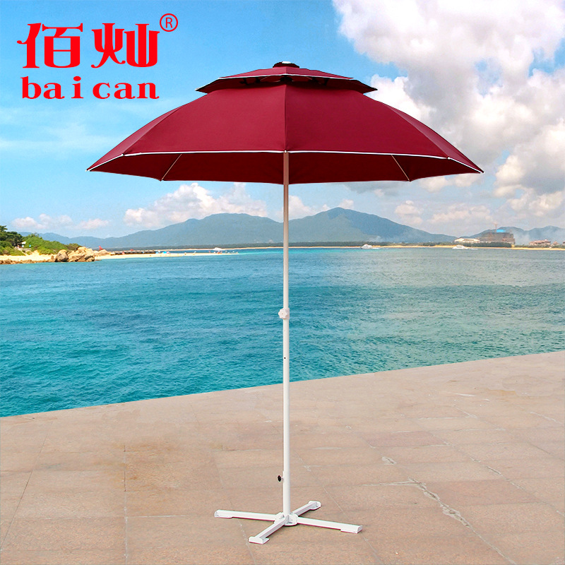 Зонтик на солнечной энергии, ветрозащитный солнцезащитный крем, оптовые продажи, УФ-защита