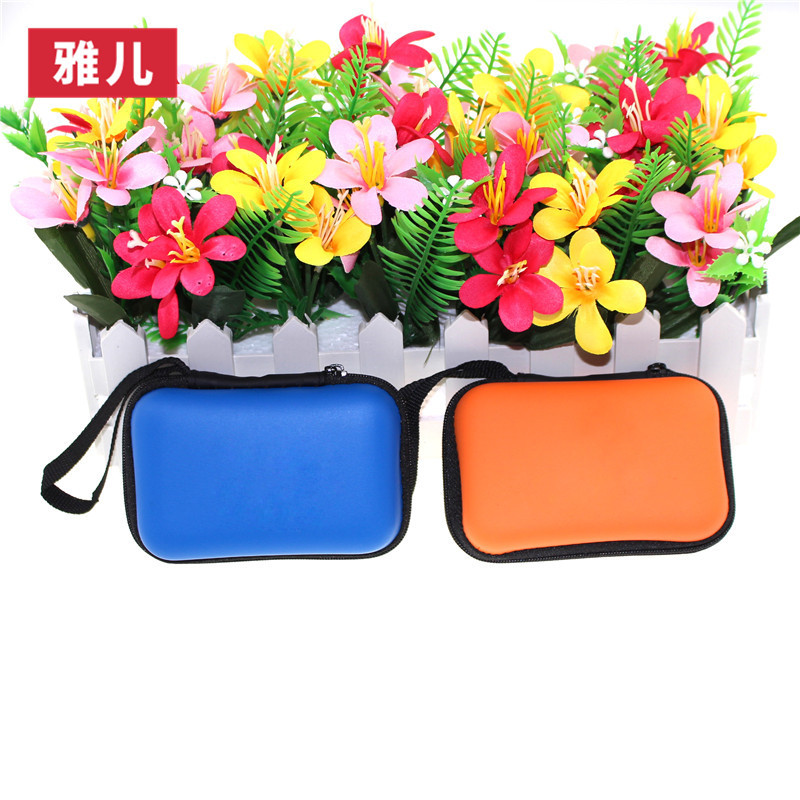 eva耳机包彩色拉链开合佩戴式收纳包EVA拉链耳机盒量大价优