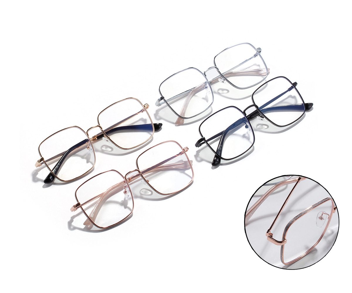 Anti-blue Square Flat Mirror Male Korean Fashion Glasses Wholesale display picture 2