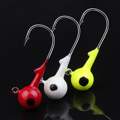 Enhanced Lead Head Lure Fishing Hook with Glow-in-the-Dark Color Soft Fish Soft Worm Soft Grub Artificial Lure Fishing Hook with Glow-in-the-Dark Color