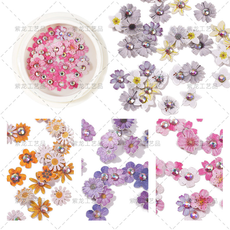 Zhifei nuevo estilo independiente gato ojo embotellado arco flor 6-color tridimensional diamante japonés Super Flash uñas decoraciones