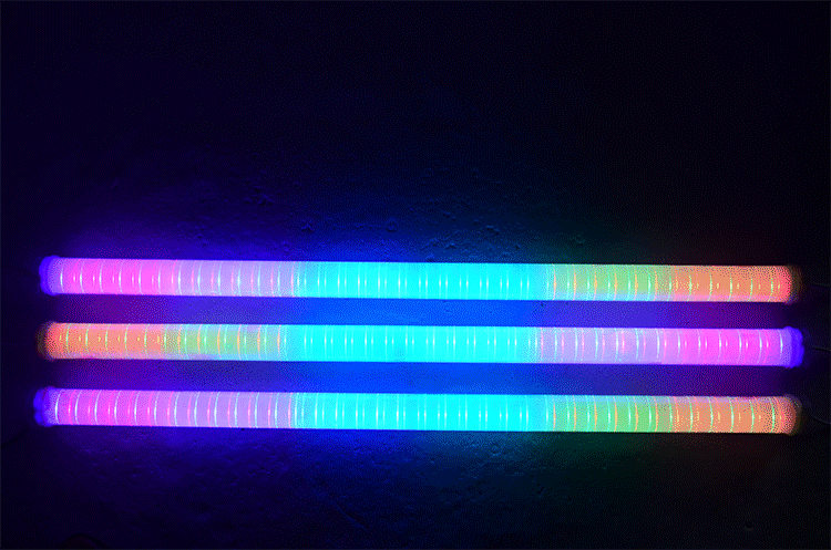 LED護欄管數碼管內控七彩霓虹燈LED跑馬戶水防水廣告門頭輪廓廠家
