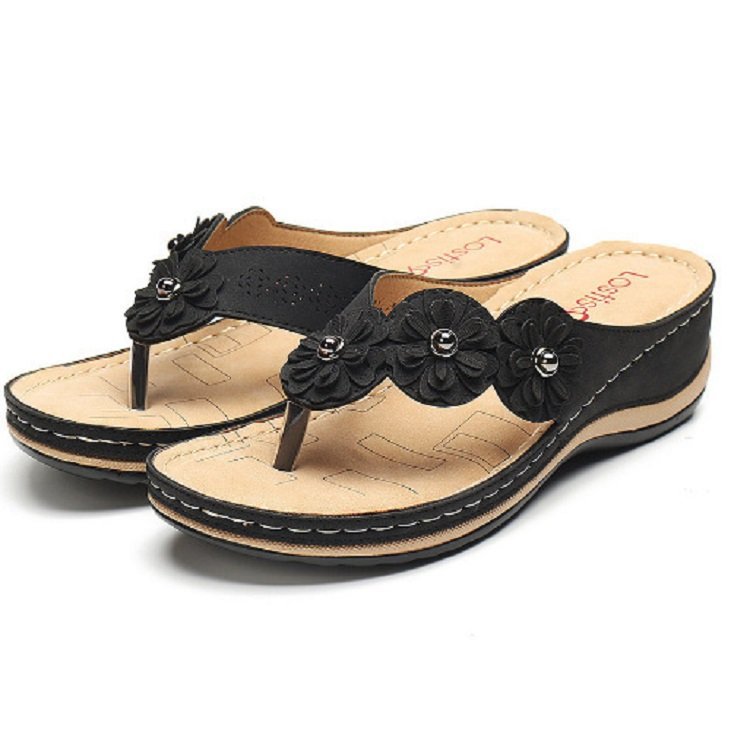 Women's Thongs Flip-Flops Beach Travel Synthetic Lightweight Adjustable Straps_voghion.com