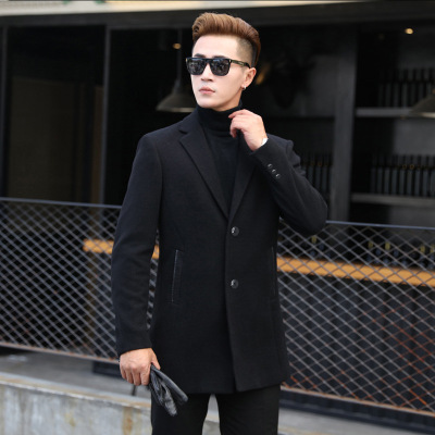 Autumn overcoat Male have more cash than can be accounted for overcoat Self cultivation man keep warm overcoat business affairs men's wear