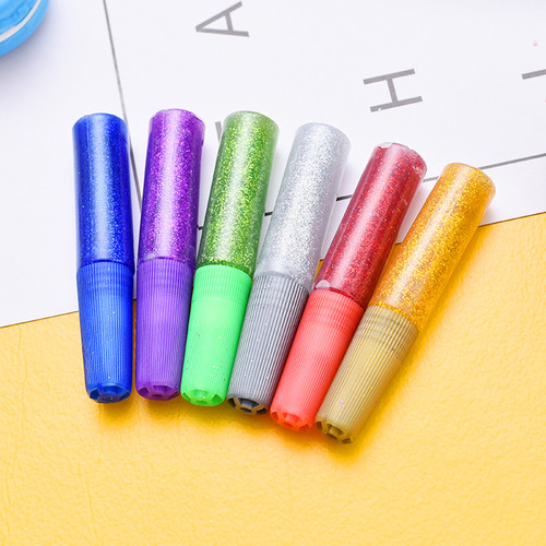 6ML glitter glue glitter glue gold powder painting glue onion powder glue diy glitter painting glue silver powder glue white glue