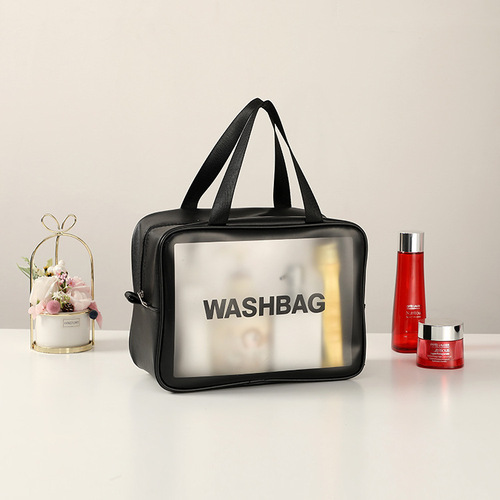 Transparent PVC makeup travel wash bag waterproof portable large capacity swimming bag shower bag makeup bag travel storage bag