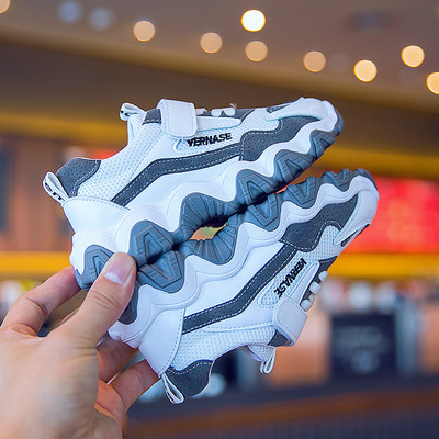 儿童老爹鞋2020春新款男童鞋运动鞋女童波浪底单鞋中大童时尚潮鞋|ms