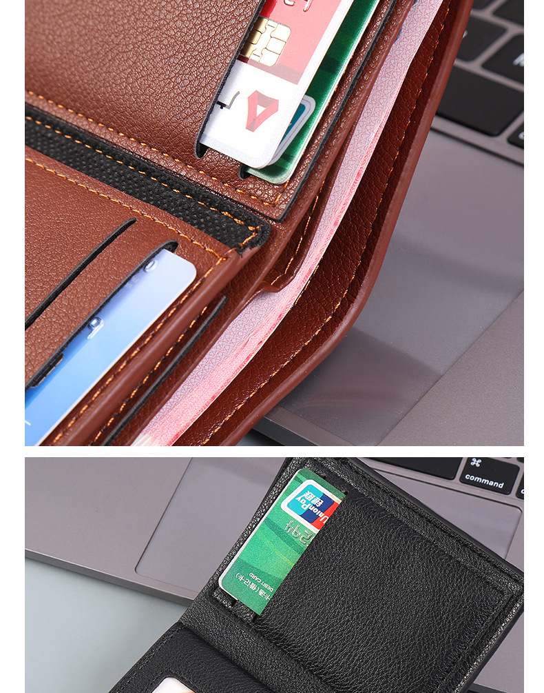 All Seasons Season Men'S Gender Men's Short Leather Wallet Wallet Men Cross-border Wallet Zipper Leisure Multi-card Position Dollar Clip