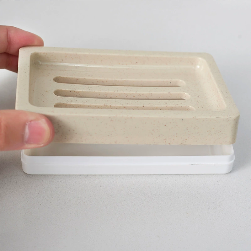 Creative double-layer drying rack, soap holder, plastic convenient банка для хранения, laundry soap