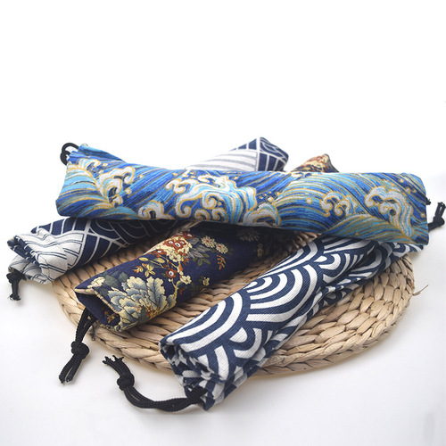 Autumn new product Japanese and Korean version simple lunch box outdoor portable drawstring bowl bag lunch box bag simple fashionable lunch box