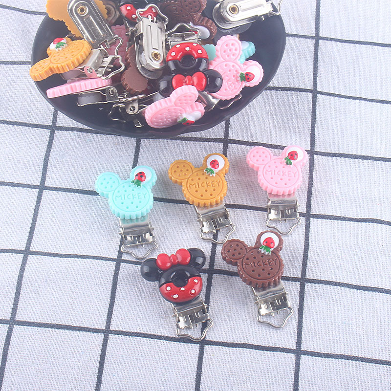 Bebé suministros de dibujos animados animal forma pezón clip DIY joyería bebé molar pezón clip Accesorios