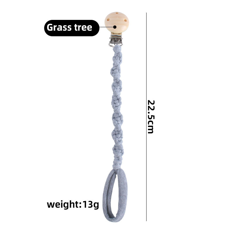 Venta caliente popular Hemu chupete clip de juguete DIY bebé creativo hecho a mano tejido chupete cadena chupete cuerda